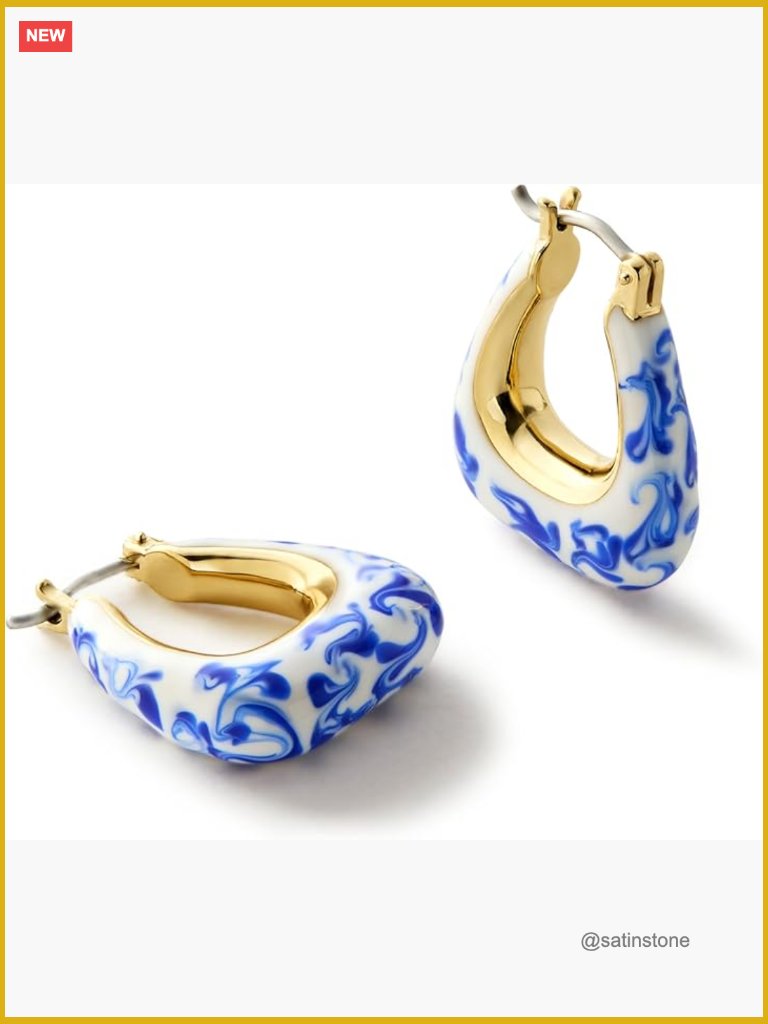 Trendy 14k Gold Plated Huggie Hoop Earrings For Women Hypoallergenic &